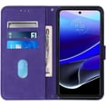 thumbnail image 4 of for Moto G Stylus 5G 2022 Wallet Case with Card Holder Leather with Kickstand Card Slots Phone Case Durable Magnetic Closure Shockproof Protective Case for Moto G Stylus 5G 2022 Purple YBS, 4 of 10