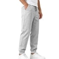 thumbnail image 2 of Afuyipoi Mens Lightweight Sport Pants Casual Elastic Waist Drawstring Jogger Pants with Pockets Gray Size 3XL, 2 of 9