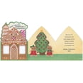 thumbnail image 2 of Designer Greetings Gingerbread People Looking Out of Gingerbread House Windows Die Cut Z Fold Christmas Card for Grandmother and Grandfather, 2 of 2