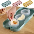thumbnail image 1 of Durable Polypropylene Dumpling Press - 3-Dumpling Maker Tool for Easy Homemade Empanadas, Ravioli & Dumplings - Dishwasher Safe Kitchen Accessory in Yellow, Pink, or Green, 1 of 6