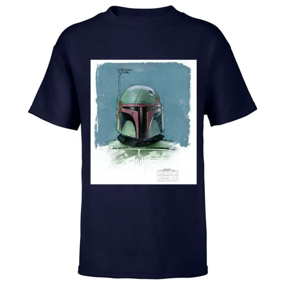 Star Wars The Book of Boba Fett Armor - Short Sleeve T-Shirt for Kids – Customized-Navy