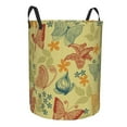 thumbnail image 2 of Fotbe Floral with Butterflies Laundry Basket with Handles, Waterproof Large Laundry Hamper, Wash Bag for Corner Dorm, Rolling Laundry Basket with Handles-Medium, 2 of 8