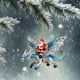 thumbnail image 5 of Christmas Ornament Tree Hole Christmas Ornaments 2D Flat Acrylic Pendants ChristmasDecor For Tree Car DecorationsSanta Claus Ornament, 5 of 7