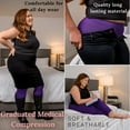 thumbnail image 7 of Absolute Support Plus Size Women Compression Leggings 20-30mmHg Purple 3X-Large, 7 of 7