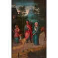 thumbnail image 2 of Adriaen Isenbrant 10x14 Black Ornate Wood Framed Double Matted Museum Art Print Titled: Mary and Joseph in Bethlehem, 2 of 5