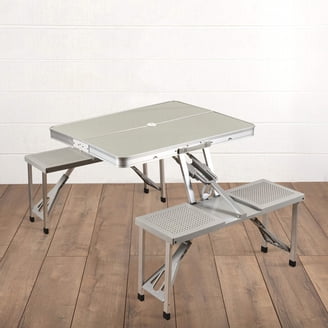 Coleman Pack-Away Portable Camping 4 Person Mosaic Picnic Table