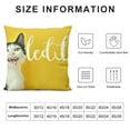 thumbnail image 5 of YINGXI Throw Pillow Covers Furry Yellow Home Decor Pillow Cases Decorative Outdoor Cushion Couch Sofa Pillowcases 22x22in, 5 of 5