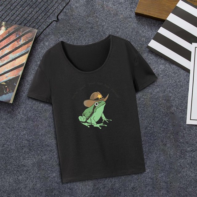 Camiseta para Mujer, Camiseta de Manga Corta con Cuello Redondo, Ropa de Moda, Tops Informales Suaves de Verano, Camiseta Básica para El Trabajo, Depo XL
