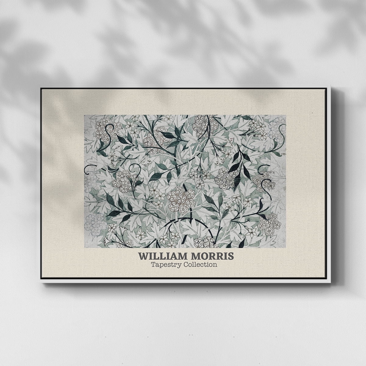 Vintage Abstract Print-XXXV Framed in White Wood Gallery Wrapped Canvas 27 in. x 41 in.