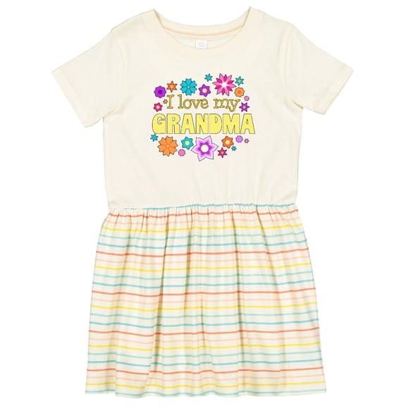 Inktastic I Love My Grandma Girls Toddler Dress
