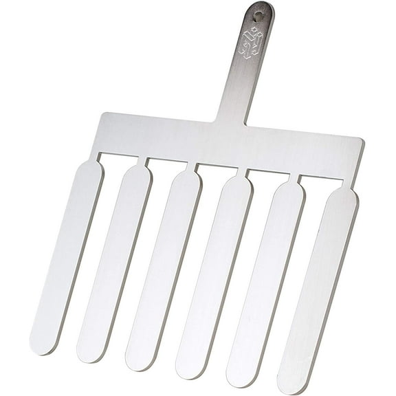 Martellato 20HF04 Frank Haasnoot Chocolate-Decoration Tool, 4-3/4 Inch Leaf Eclair Comb