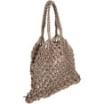 thumbnail image 6 of Woven Beach Bag Bags for Women Vacation Lady Tassel Shoulder Mother Grey, 6 of 8