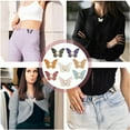 thumbnail image 5 of Detachable Butterfly Clips, Butterfly Waist Cinching Button, Reusable Pant Clips for Waist Tightener, for Loose Jeans Jackets Coats Shirts (4 PCS C), 5 of 7