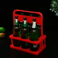 thumbnail image 2 of GRJIRAC 6 Pack Beer Bottle Carrier Drink Caddy Holder Foldable Wine Beer Rack Basket, 2 of 16