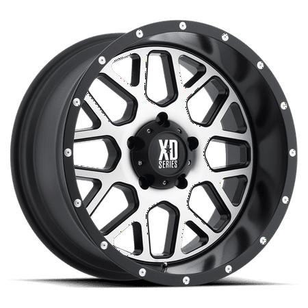 XD Series grenade 18x9 8x165.1 -12et 125.50mm Satin Black Machined Face Wheel