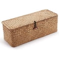 thumbnail image 2 of Cesta de almacenamiento de pasto marino JM con tapa rectangular, 2 of 5
