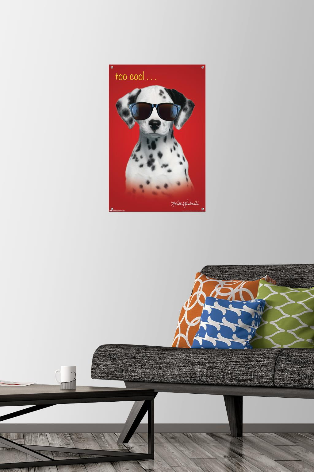 Keith Kimberlin - Dalmatian Puppy - Too Cool Wall Poster with Push Pins, 14.725" x 22.375"