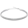 thumbnail image 1 of Namzi Rhinestone Choker Necklaces Silver Sparkling Diamond Choker Crystal Bracelet Rhinestone Necklace, 1 of 4