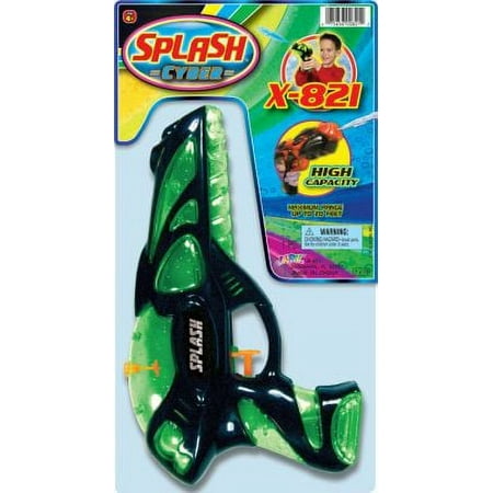 Water Gun x29 Cyber Pistol 7" x 13" (6-Pack)