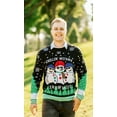 thumbnail image 3 of Socal Look Men's Ugly Christmas Sweater, Long Sleeve Crew Neck Acrylic Pullover, 2XL, 3 of 10