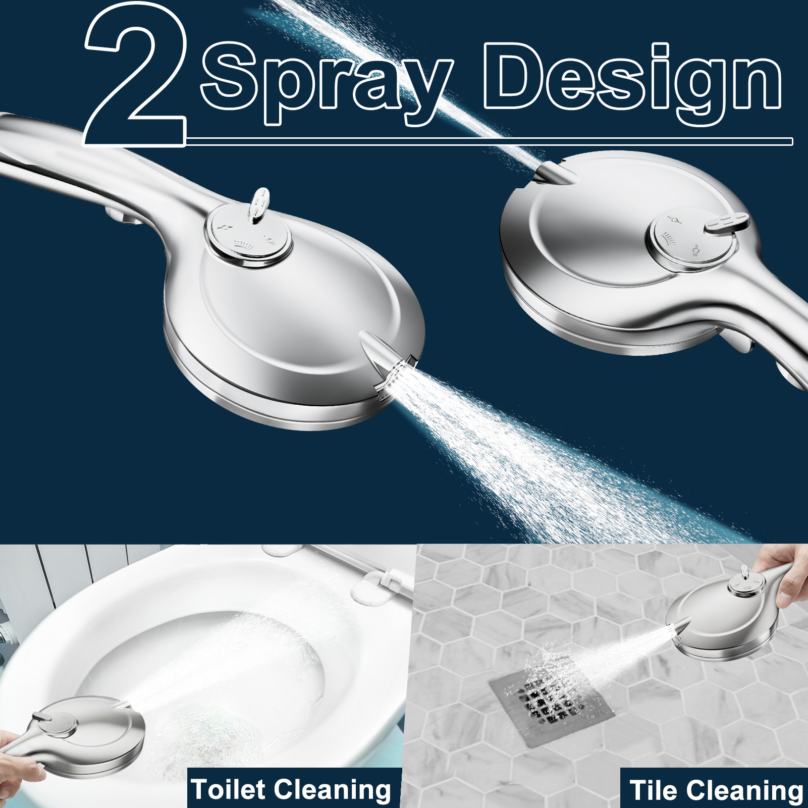 Camkey 4.8 Inch High Pressure Handheld Shower Head with 9 Modes photo 6