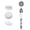 Grey, variant on M Buder 4 in 1 Waterproof Electric Bath Brush, Body Cleansing Spa Shower Brush with Long Handle & 4 Rotating Brush Heads, Back Massage Scrubber for Daily Use, Grey (8.86 inches / 22.5 cm)