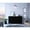 Black, variant on 6 Drawer Double Dresser, Modern Style with White Finish / Ideal for Bedroom Storage