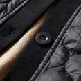 thumbnail image 5 of Lovskoo Womens Winter Coats Quilted Jacket Long Sleeve Solid V Neck Button Open Cardigan Outerwear Padded Coat Black, 5 of 8