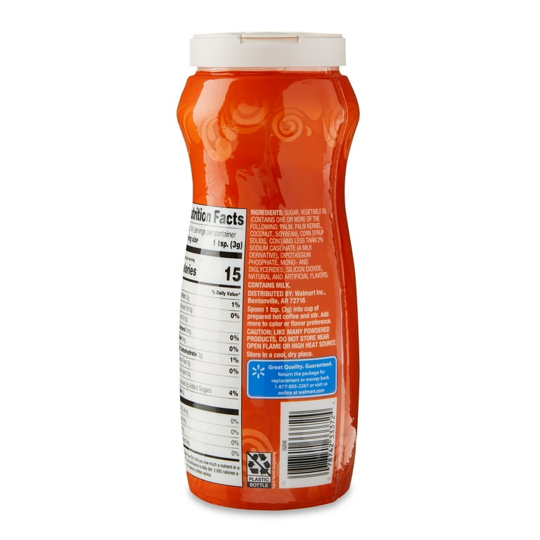 Great Value Non-Dairy Hazelnut Coffee Creamer 15 oz, Kosher
