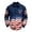 a-1Navy2, variant on FINALGANG Mens Point Collar Long Sleeve Button Down Shirt With USA Flag Print 250 Embroidered Patches Casual Loose Fit For Patriotic Events Fourth Of July Daily Wear Versatile Top L
