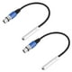 thumbnail image 1 of 2X Clavija de Pin 6.35 mm 1/4 Pulgada Trs A Xlr Macho A Hembra Cable Enchufe de 3 Pines Hembra Adaptador Xlr para Cable de Micrófono Estéreo Cable de Audio, 1 of 5