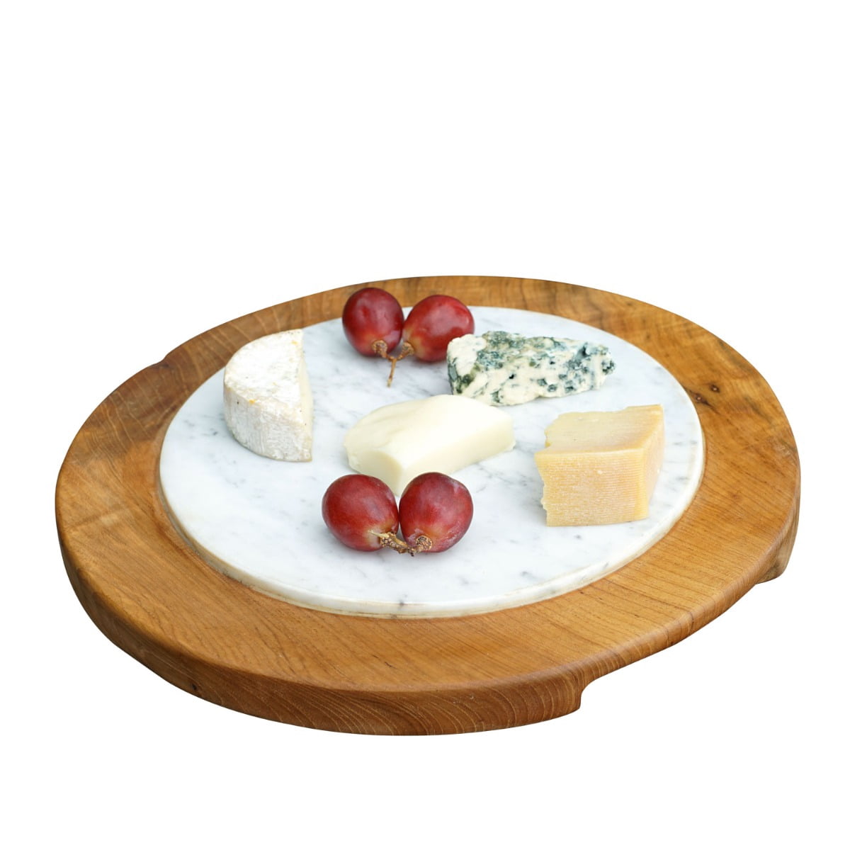 Rico & Plato Fuji Teak Cheese/Sushi Server with Integrated Handles - Thumbnail 2