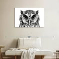 thumbnail image 2 of Elephant Stock Bewitching Owl Wall Art - Horizontal Canvas Wall Art - Living Room Wall Decor - Animal Canvas - Black And Gray Decor - 36" x 24", 2 of 8