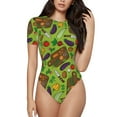 thumbnail image 2 of Picia Carrot Eggplant Womens One Piece Swimsuits Modest Tummy Control Bathing Suits Lace Up Slimming Swim Suit-Large, 2 of 9