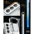 thumbnail image 3 of CaseBorne ArmadilloTek S Compatible with Samsung Galaxy S21 FE 5G Clear Case, Hybrid Hard Back & Soft Edge - Gradient Blue, 3 of 4