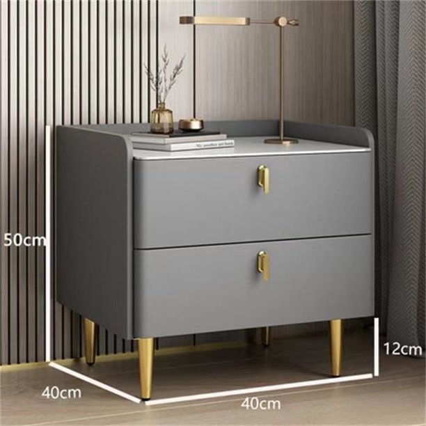Mesita de noche de lujo, gabinete de madera maciza, almacenamiento sin instalación, cajón Simple, muebles económicos para apartamento, organizador de armarios