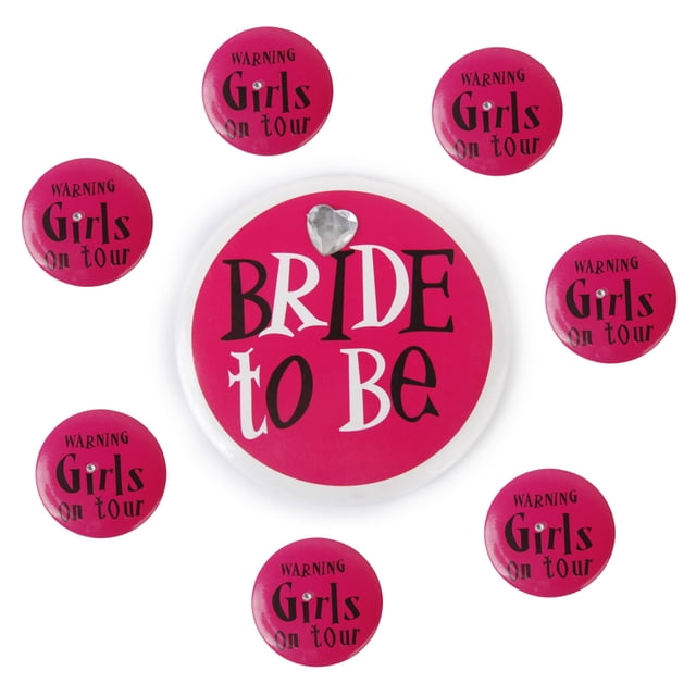 Novia A Ser En Insignias Del Viaje Favores De Colco Despedida de soltera Novia a ser Badge Set