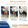 thumbnail image 4 of Factory-Direct Mobility Transfer Board for Elderly & Disabled: Portable, Easy-to-Use Positioning Tool for Wheelchair, Bed & Nursing Aid – Deep Blue (1st Generation), 4 of 6