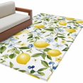 thumbnail image 6 of Lemon Eucalyptus Area Rug 3x5 Washable Rug Non Slip Farm Country Leaf Plant Floral Fruit Large Area Rug Indoor Floor Carpet for Entryway Bedroom Kitchen Living Room Home Office Dining Room Nursery, 6 of 8