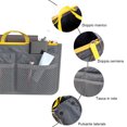 thumbnail image 4 of FUYGRCJ Purse Organizer Insert for Handbags, Gray Tote Bag Organizer Insert with Zipper, Organizer Speedy Bags, Women's handbag organizers with 13 Wallets/Pouch, Small Purse Organizer Insert, 4 of 9