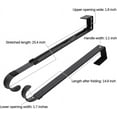 thumbnail image 3 of JEEXI Adjustable Front Door Wreath Hanger for Christmas - 2 Pack, 15-25 inch, Large Over The Door Metal Hanger for Halloween / Xmas Wreaths Decorations, Black, up to 20LB, 3 of 10