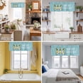 thumbnail image 5 of Sweet Gnomes Valance Curtain Bee Dwarf Daisy Duck Green Window Valances Rod Pocket Short Curtains Window Treatments for Kitchen Bedroom Bathroom Laundry 54" x 18", 5 of 9