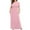Pink, variant on WIZUTIZ Casual Summer Dresses for Women Stylish High Waist with Pockets Pleated Solid Peplum Dress Short Sleeve Crew Neck Beach Dress for Womens Maxi Dress Wrinkle-Free Dress Blue