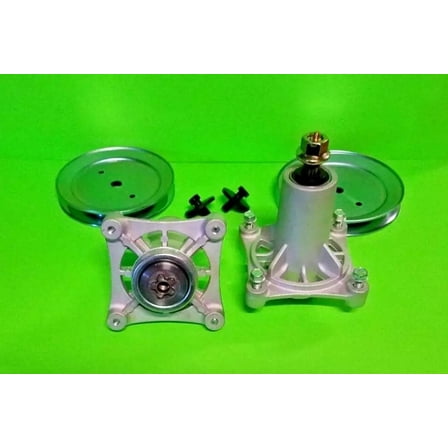 PAIR 42" 46" RIDING MOWER DECK MANDRELS & PULLEYS