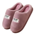 thumbnail image 3 of Aayomet House Slippers for Women Retro Soft Plush Lightweight House Slippers Slip-on Indoor Outdoor Slippers,Purple 39, 3 of 5