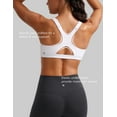 thumbnail image 4 of CRZ YOGA Butterlift Womens Sports Bra Medium Impact Padded Racerback Adjustable Straps, 4 of 5