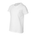 thumbnail image 1 of T-Shirt à Manches Courtes Col Rond pour Jeunes - Blanc - Grand, 1 of 1