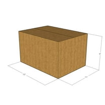 15x11x9 Kraft Brown Corrugated Shipping Boxes, 32 ECT Single-Wall, Qty 75