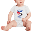 thumbnail image 2 of Future Soccer Player Cuba Soccer Fan Cute Baby Clothes Unisex (White, 0-3 Months), 2 of 5