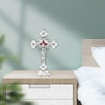 thumbnail image 6 of Crucifix Wall (Hanging or Standing), Metal Catholic Wall Inch ,, 6 of 8